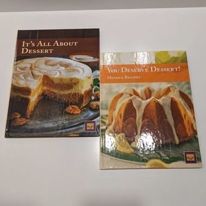 Cooking Club of America Dessert Book Lot (2 Hardcover) - Cookies, Cake, Pies